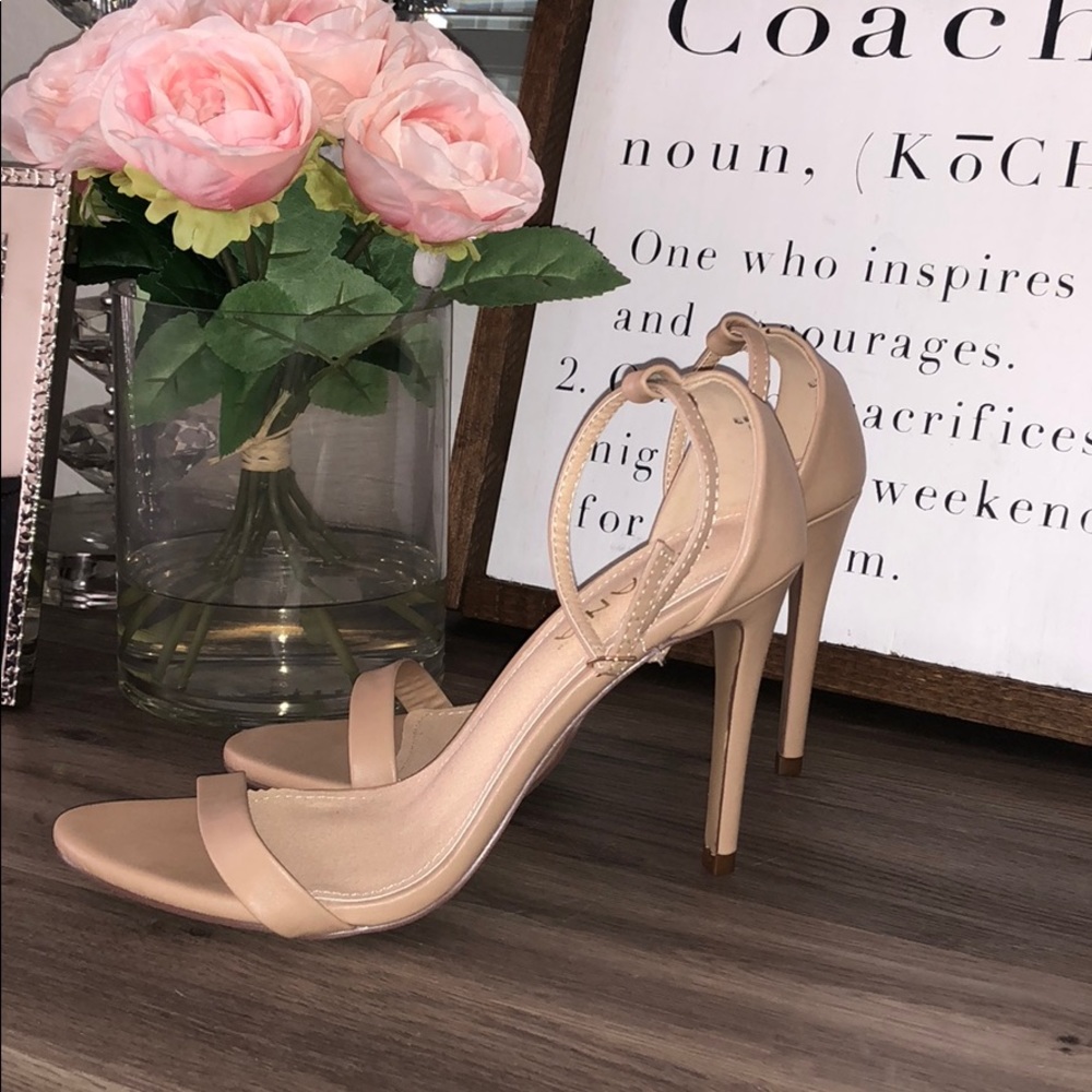 Liliana nude strappy heels